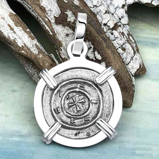 Medieval Hungary 1140 AD Cross of Faith & Perseverance Sterling Silver Pendant