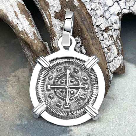 Medieval Hungary 1140 AD Cross of Faith & Perseverance Sterling Silver Pendant