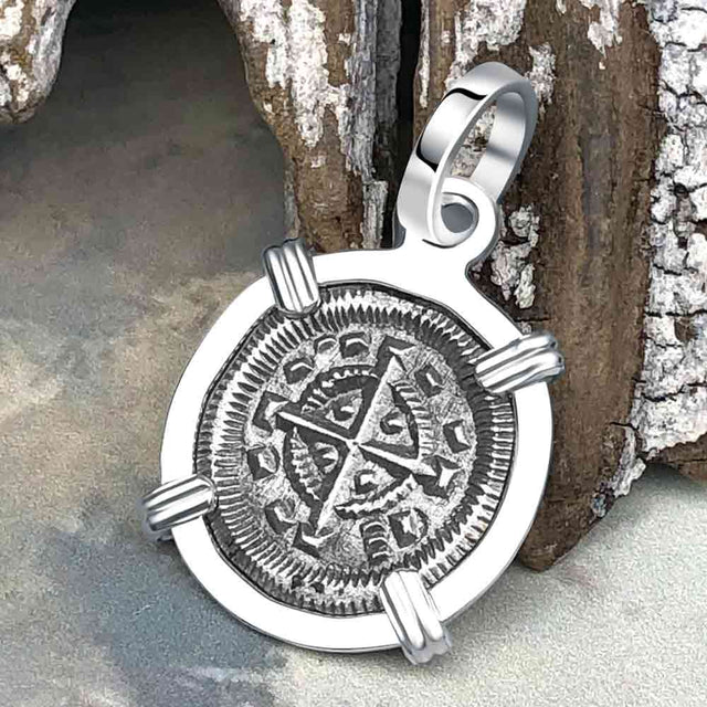 Medieval Hungary 1140 AD Cross of Faith & Perseverance Sterling Silver Pendant