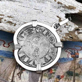 Templar Knights Era Antioch Crusader Medieval Silver Denier Helmet Head Coin of the Crusades Sterling Silver Pendant