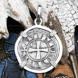Templar Knights Era Antioch Crusader Medieval Silver Denier Helmet Head Coin of the Crusades Sterling Silver Pendant