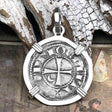 Templar Knights Era Antioch Crusader Medieval Silver Denier Helmet Head Coin of the Crusades Sterling Silver Pendant