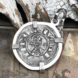 Templar Knights Era Antioch Crusader Medieval Silver Denier Helmet Head Coin of the Crusades Sterling Silver Pendant