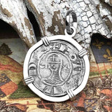 Templar Knights Era Antioch Crusader Medieval Silver Denier Helmet Head Coin of the Crusades Sterling Silver Pendant