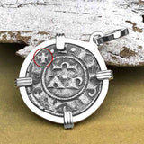 Sicilian Silver Denaro – the Templar-Era Cross and Stars of Medieval Italy Sterling Silver Pendant