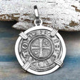 Sicilian Silver Denaro – the Templar-Era Cross and Stars of Medieval Italy Sterling Silver Pendant