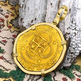 Pirate Era Circa 1580 22K Gold Four Escudo - the Legendary Doubloon - 18K Gold Pendant