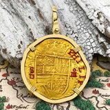 Pirate Era Circa 1580 22K Gold Four Escudo - the Legendary Doubloon - 18K Gold Pendant
