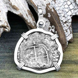 1656 Consolacion Shipwreck Pirate Era Spanish 1 Reale Piece of Eight Sterling Silver Pendant