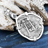 1657 Consolacion Shipwreck Pirate Era Spanish 1 Reale Piece of Eight Sterling Silver Pendant | Artifact #4539