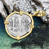 1665 Consolacion Shipwreck Pirate Era Spanish 1 Reale Piece of Eight 14K Gold Pendant