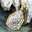 1663 Consolacion Shipwreck Pirate Era Spanish 1 Reale Piece of Eight 14K Gold Pendant