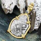 1663 Consolacion Shipwreck Pirate Era Spanish 1 Reale Piece of Eight 14K Gold Pendant