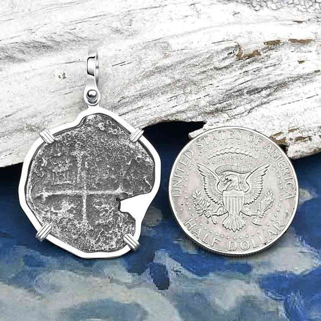 Sao Jose 4 Reale Pirate Era Shipwreck Coin Sterling Silver Pendant