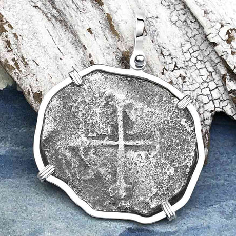 Sao Jose 8 Reale Pirate Era Shipwreck Coin Sterling Silver Pendant