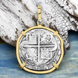 Sao Jose 4 Reale 1598-1621 Shipwreck Coin 14K Gold Pendant