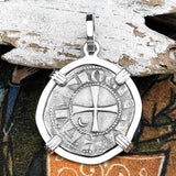 Templar Knights Era Antioch Crusader Medieval Silver Denier Helmet Head Coin of the Crusades Sterling Silver Pendant
