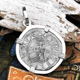 Templar Knights Era Antioch Crusader Medieval Silver Denier Helmet Head Coin of the Crusades Sterling Silver Pendant
