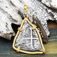 1715 Fleet Shipwreck Pirate Era Spanish 2 Reale "Piece of 8" 14K Gold Pendant