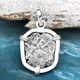 1738 Rimac River "Good Luck" Spanish 1/2 Reale "Piece of Eight" Sterling Silver Pendant