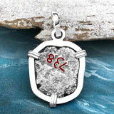 1738 Rimac River "Good Luck" Spanish 1/2 Reale "Piece of Eight" Sterling Silver Pendant