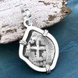 1750s Rimac River "Good Luck" Spanish 1/2 Reale "Piece of Eight" Sterling Silver Pendant
