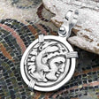 Ancient Greek Alexander the Great Silver Drachm Coin Sterling Silver Pendant