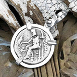 Ancient Greek Alexander the Great Silver Drachm Coin Sterling Silver Pendant