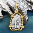 1715 Fleet Shipwreck Pirate Era Spanish 1 Reale "Piece of 8" 14K Gold Pendant