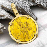 RARE 1776 23K Gold Ducat of the Dutch East India Company VOC 18K Gold Pendant