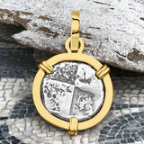 Ancient Greek Lion Hemidrachm 400 BC 14K Gold Pendant