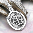 Dated 1739 Pirate Era Spanish 1/2 Reale Cob Piece of Eight Sterling Silver Pendant