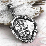 1750 Pirate Era Spanish 2 Reale "Piece of Eight" Sterling Silver TORTUGA COLLECTION Pendant