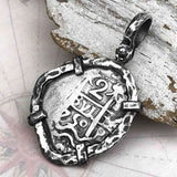 1750 Pirate Era Spanish 2 Reale "Piece of Eight" Sterling Silver TORTUGA COLLECTION Pendant