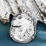 Mel Fisher's Atocha 8 Reale Cob Shipwreck Coin Piece of 8 Sterling Silver Pendant