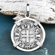 Templar Knights Era Medieval Protection & Perseverance Silver Denier Tournios Sterling Silver Pendant