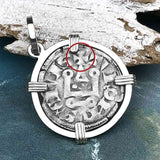 Templar Knights Era Medieval Protection & Perseverance Silver Denier Tournios Sterling Silver Pendant