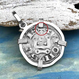 Templar Knights Era Medieval Protection & Perseverance Silver Denier Tournios Sterling Silver Pendant