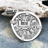 Templar Knights Era Medieval Protection & Perseverance Silver Denier Tournios Sterling Silver Pendant
