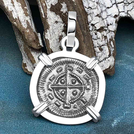 Medieval Hungary 1140 AD Cross of Faith & Perseverance Sterling Silver Pendant