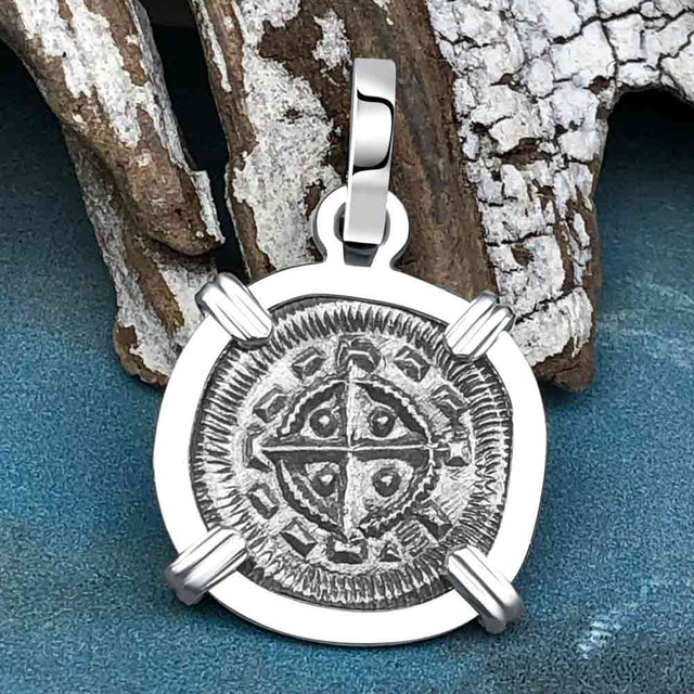 Medieval Hungary 1140 AD Cross of Faith & Perseverance Sterling Silver Pendant
