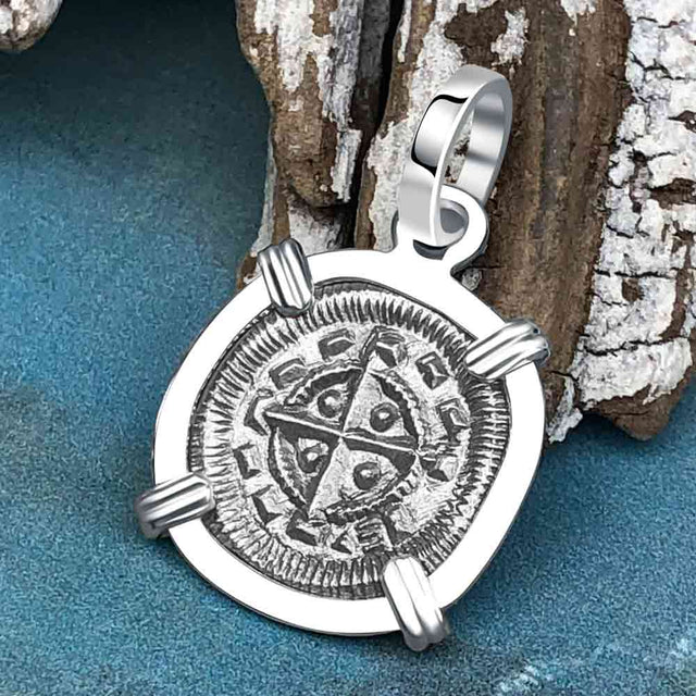 Medieval Hungary 1140 AD Cross of Faith & Perseverance Sterling Silver Pendant