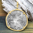 Mel Fisher's Atocha 8 Reale Shipwreck Coin 14K Gold Pendant