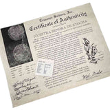 mel fisher certificate of authenticity Mel Fisher's Atocha 8 Reale Shipwreck Coin 14K Gold Pendant