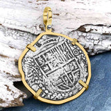 Mel Fisher's Atocha 8 Reale Shipwreck Coin 14K Gold Pendant