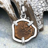 Biblical Widow's Mite Sterling Silver Pendant
