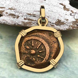 Biblical Widow's Mite 14K Gold Pendant