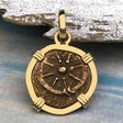 Biblical Widow's Mite 14K Gold Pendant
