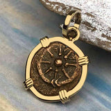 Biblical Widow's Mite 14K Gold Pendant