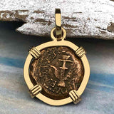 Biblical Widow's Mite 14K Gold Pendant